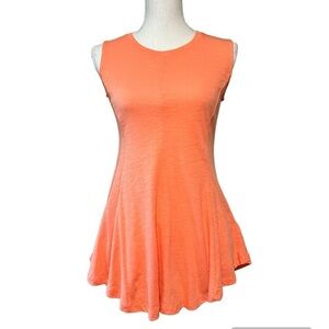Eri + Ali women’s cute orange sleeveless very soft lightweight top size XS